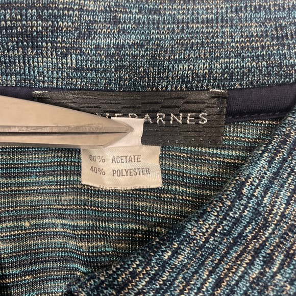 Jhane Barnes Mens Polo Shirt Green Short Sleeve 1/4 Zip Knit Colorful Size XL - Picture 5 of 6